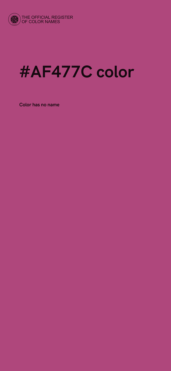 #AF477C color image