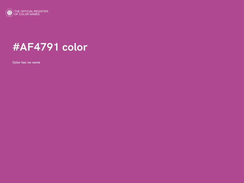 #AF4791 color image