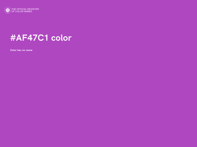 #AF47C1 color image