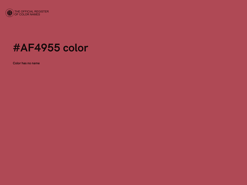 #AF4955 color image