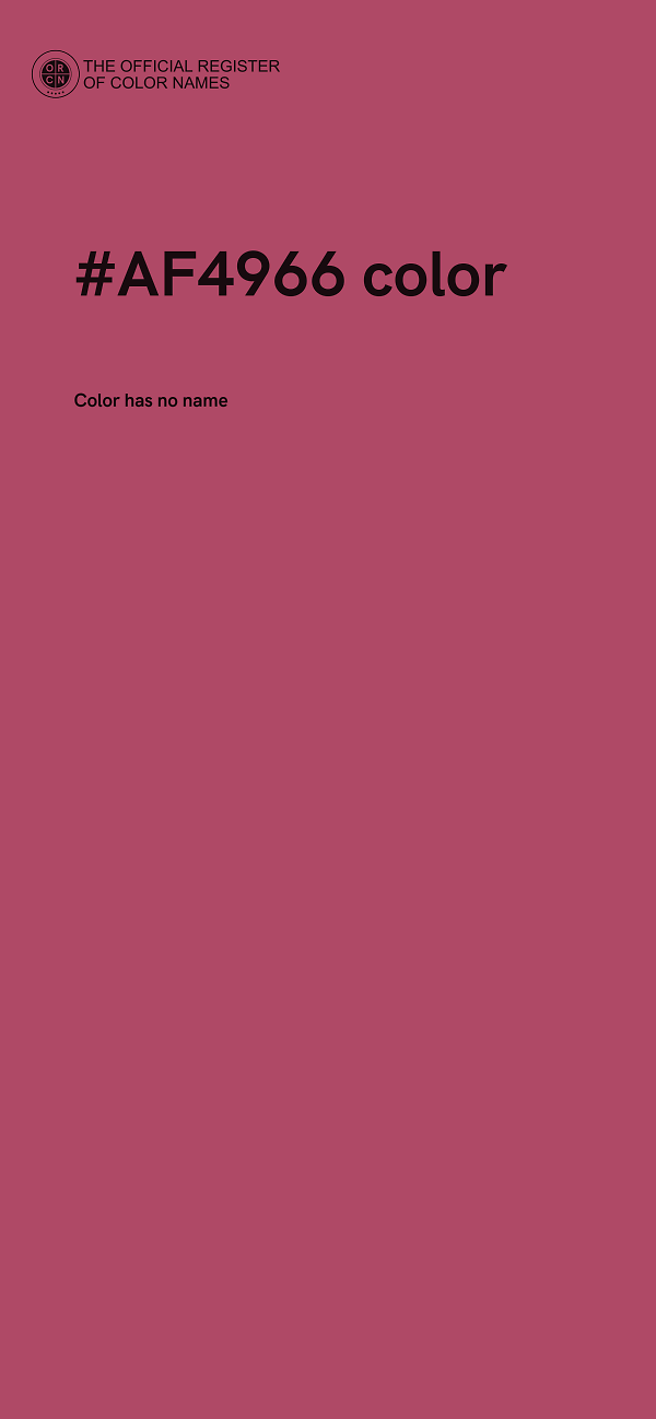 #AF4966 color image
