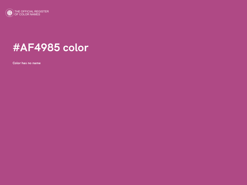 #AF4985 color image