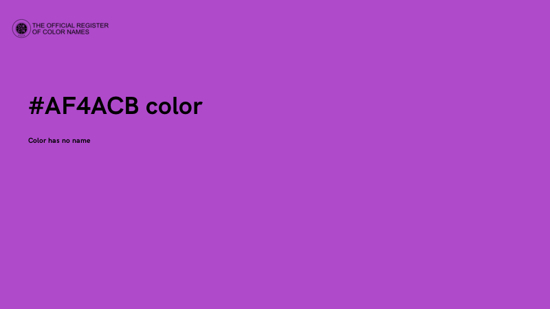 #AF4ACB color image