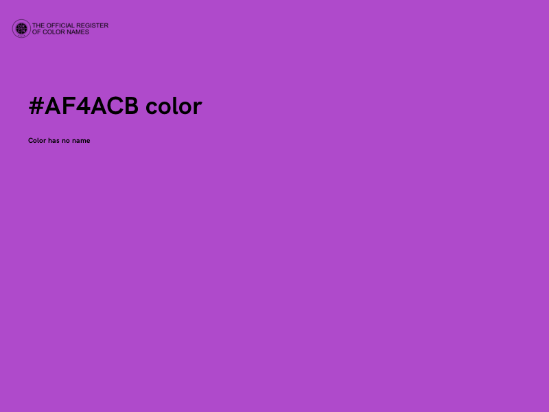 #AF4ACB color image
