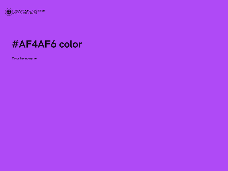 #AF4AF6 color image
