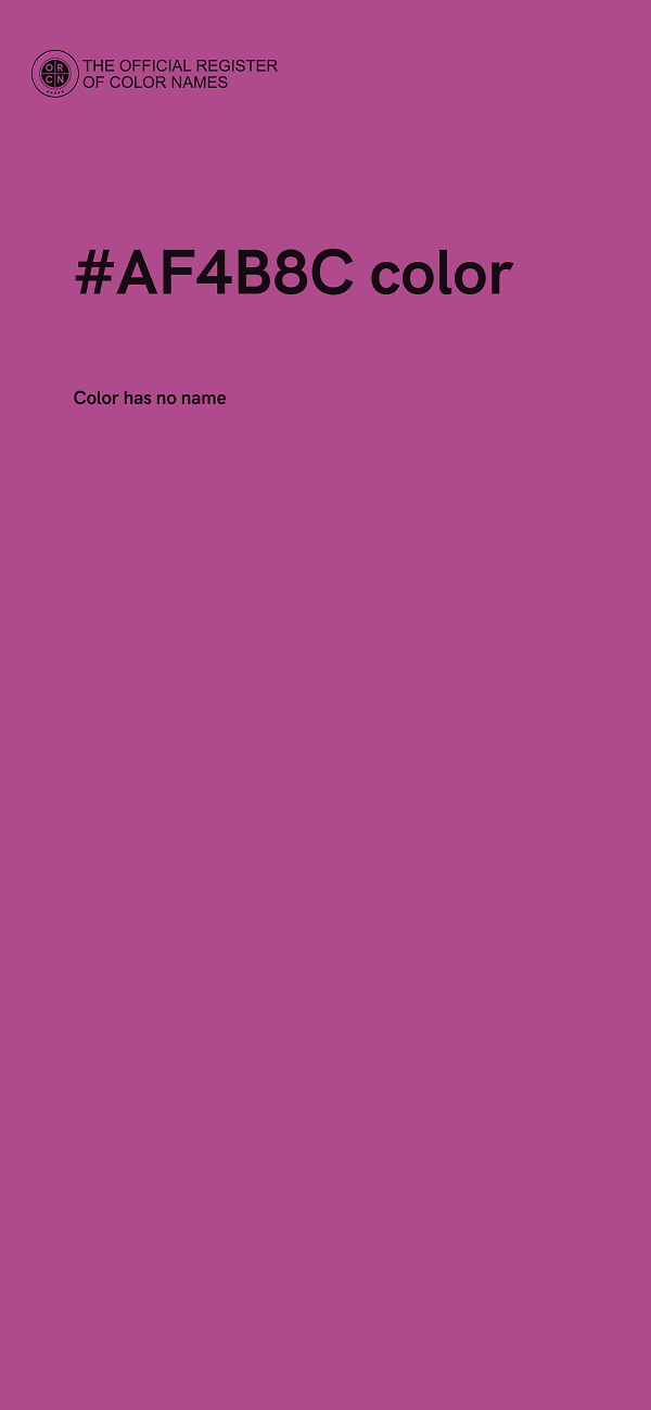 #AF4B8C color image