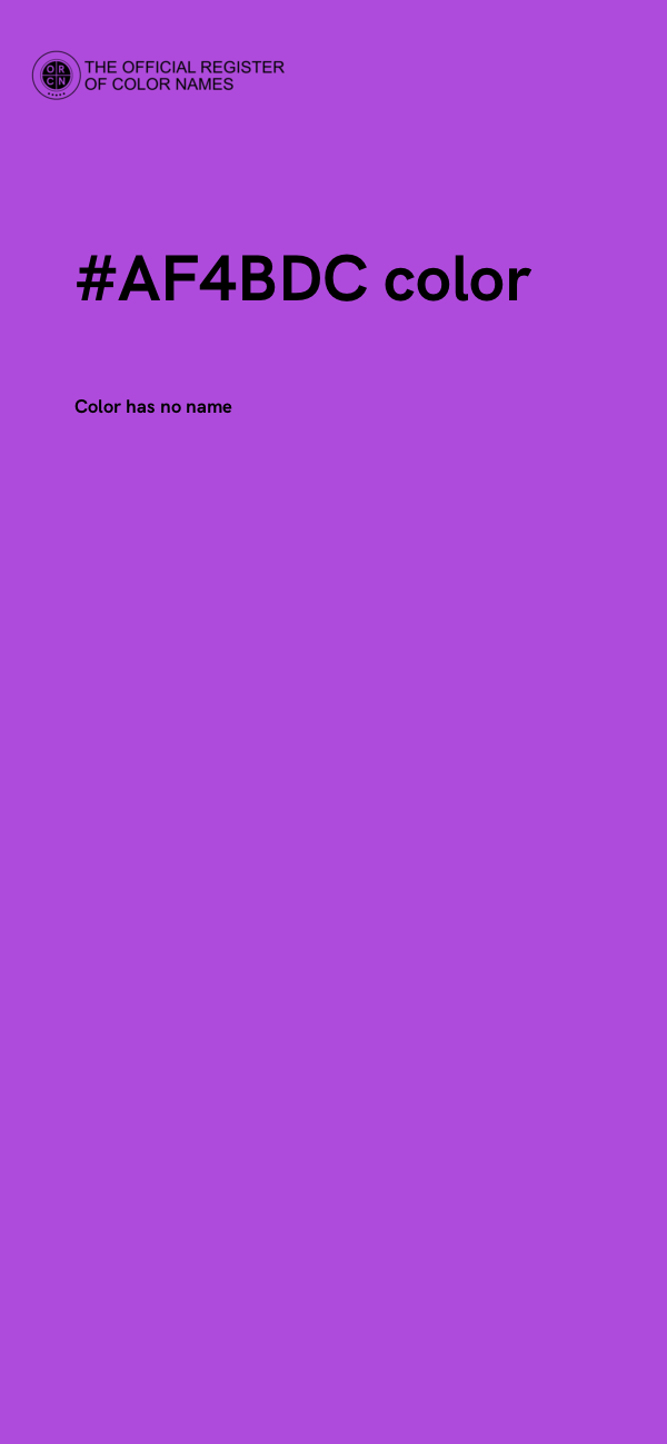 #AF4BDC color image