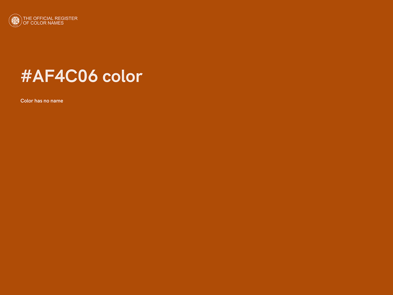 #AF4C06 color image