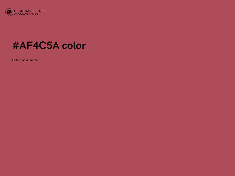 #AF4C5A color image