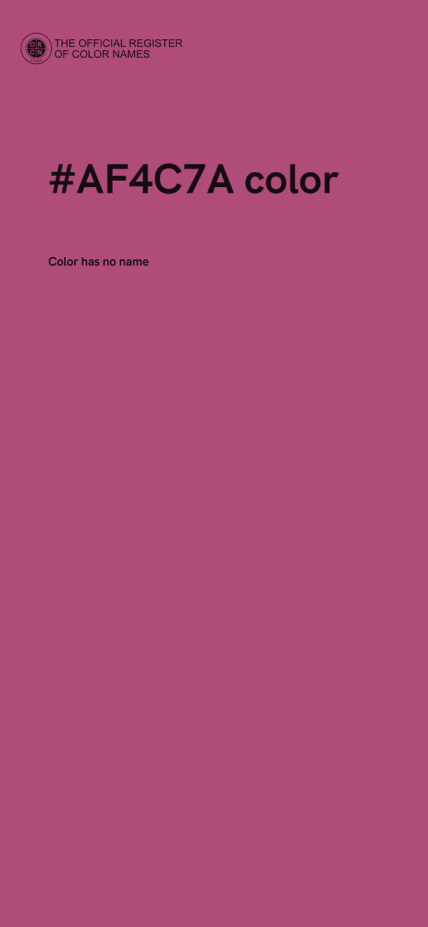 #AF4C7A color image