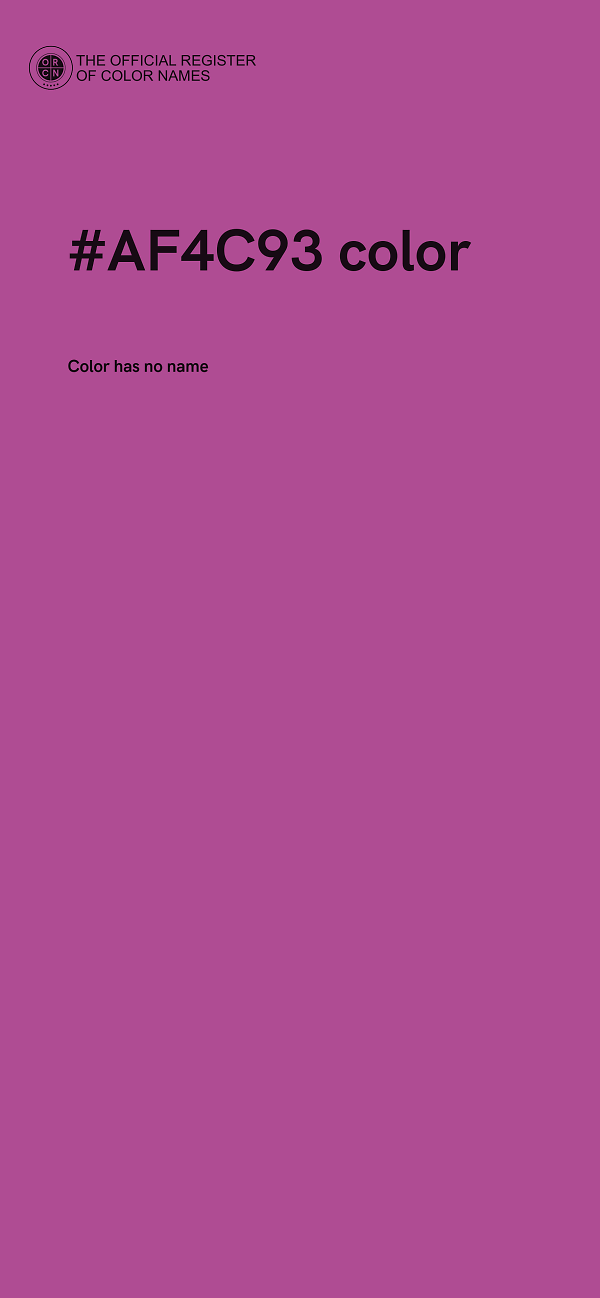 #AF4C93 color image