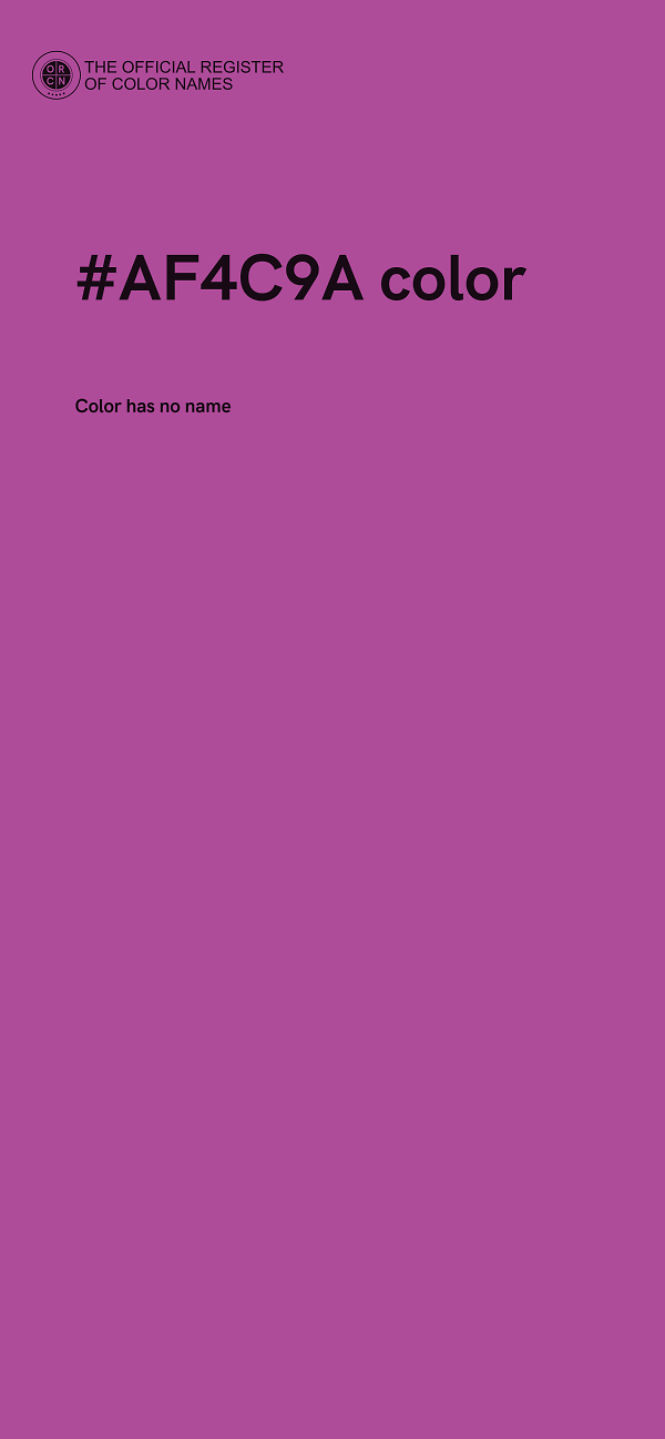 #AF4C9A color image