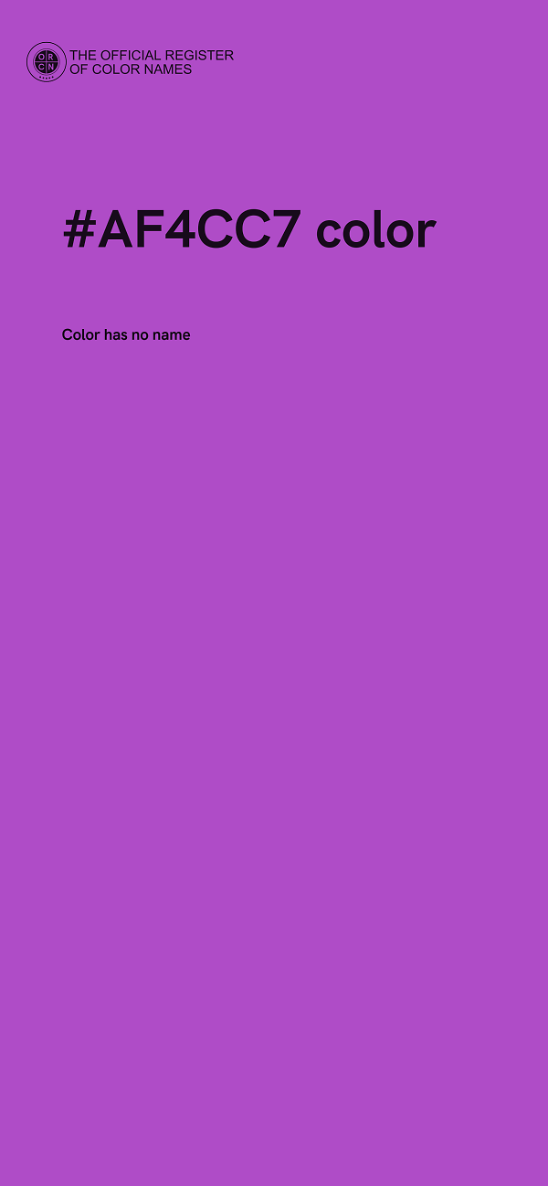 #AF4CC7 color image