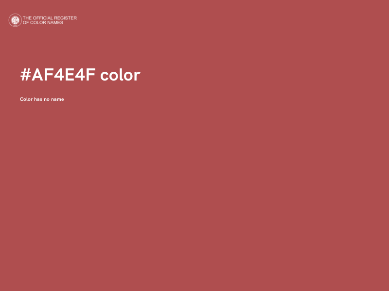 #AF4E4F color image