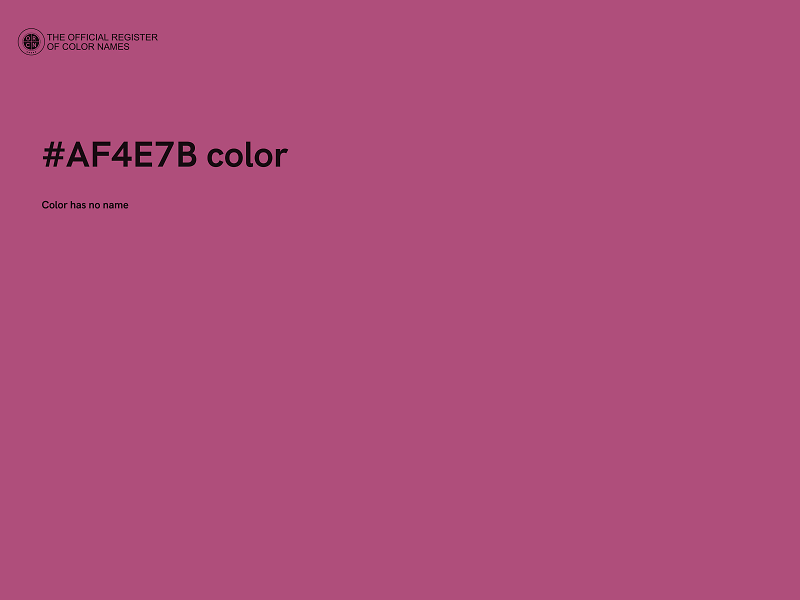 #AF4E7B color image