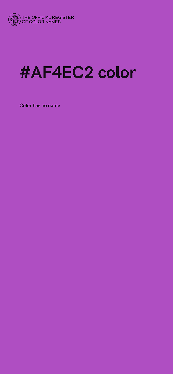 #AF4EC2 color image