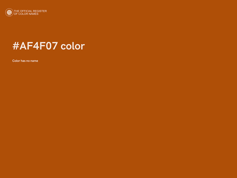 #AF4F07 color image