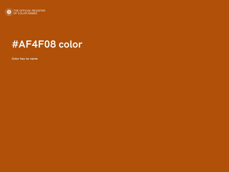 #AF4F08 color image