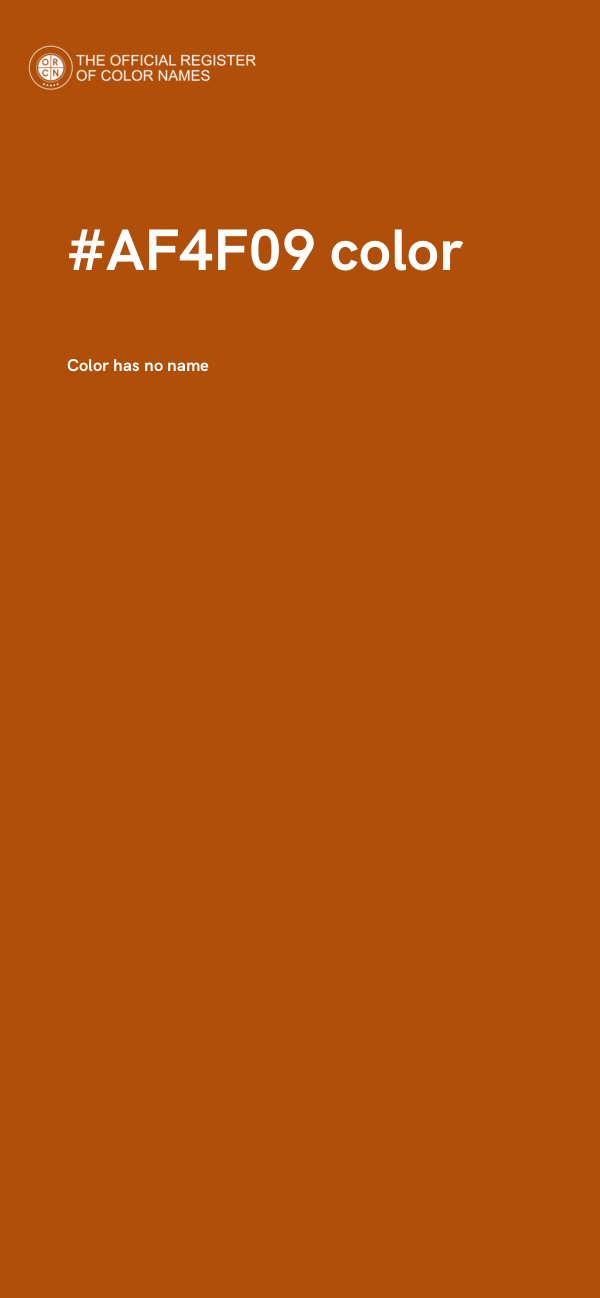 #AF4F09 color image