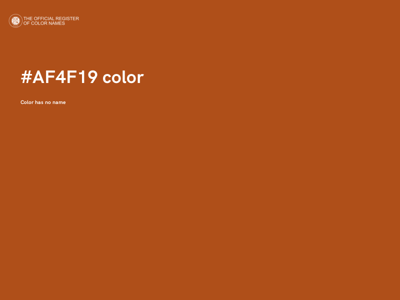 #AF4F19 color image
