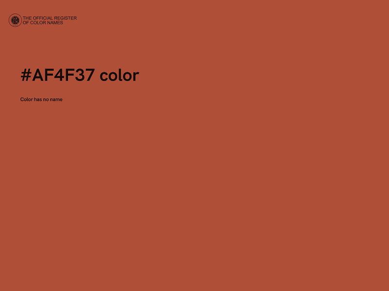 #AF4F37 color image