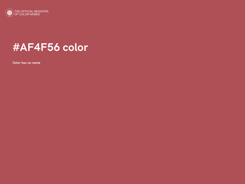 #AF4F56 color image