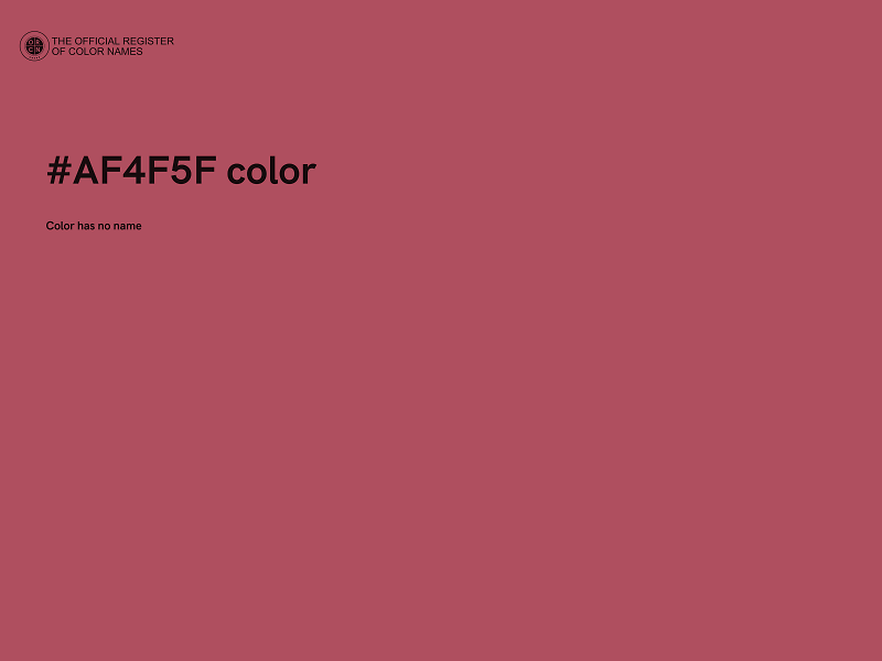 #AF4F5F color image