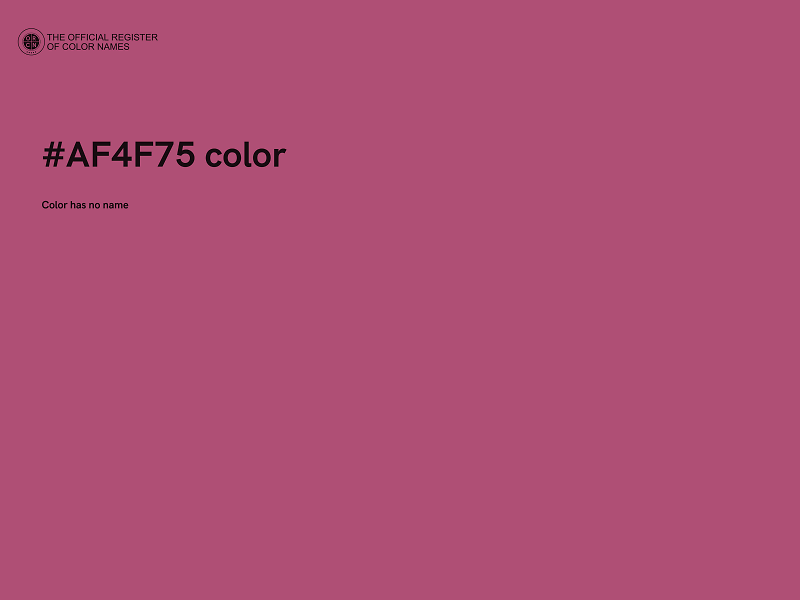 #AF4F75 color image