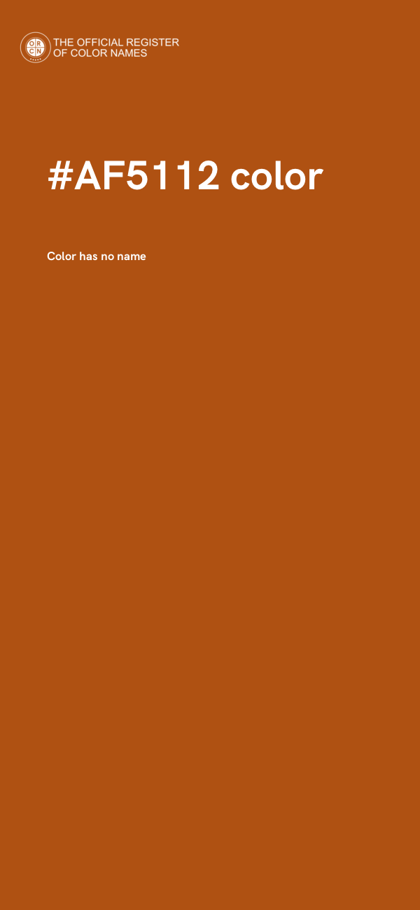 #AF5112 color image