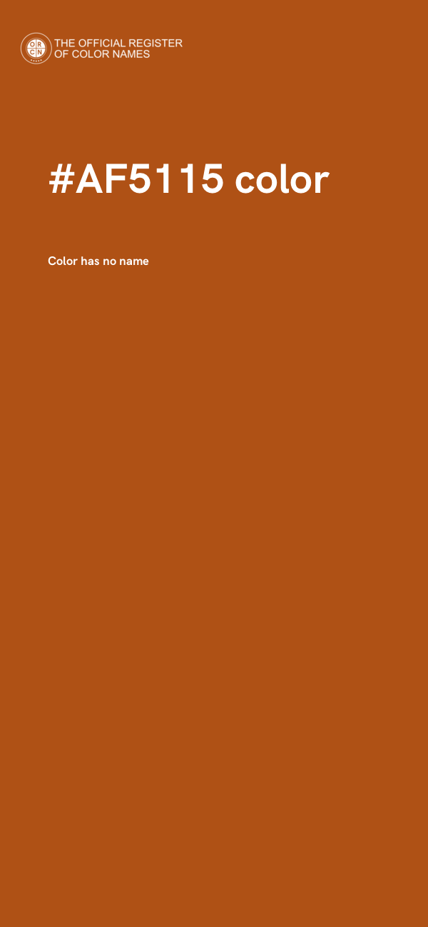 #AF5115 color image