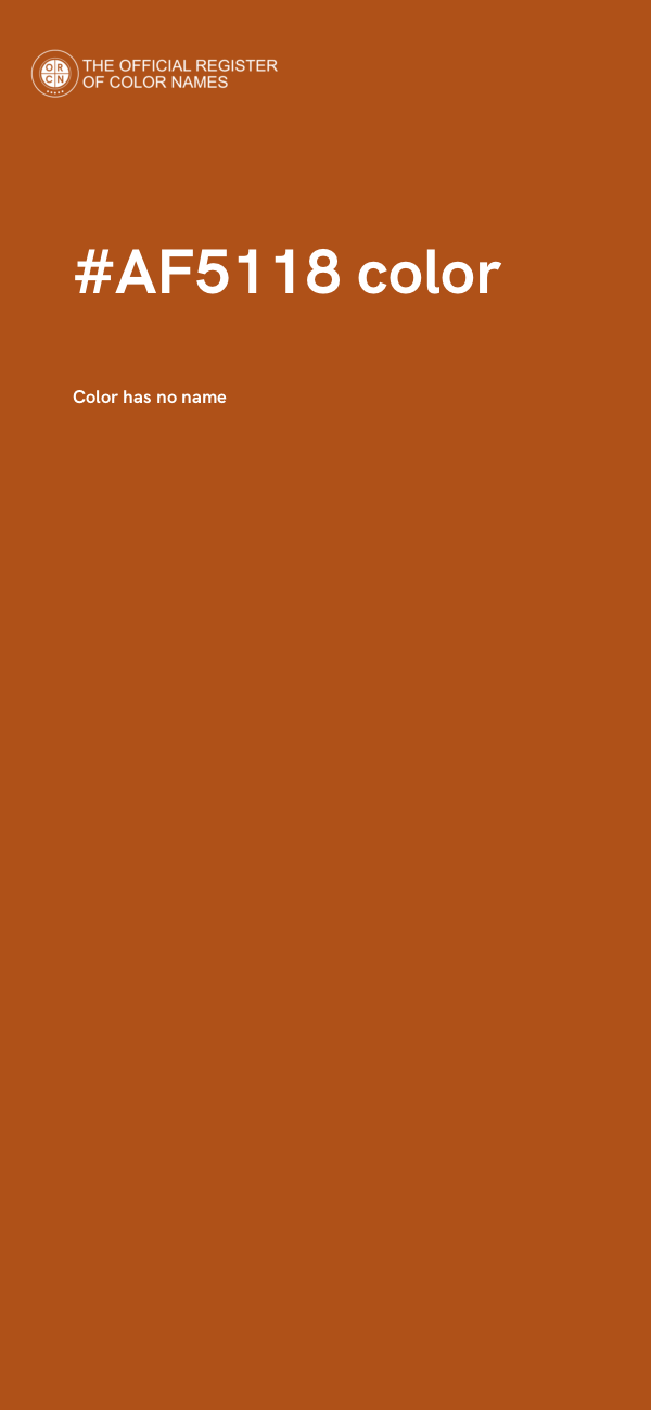 #AF5118 color image