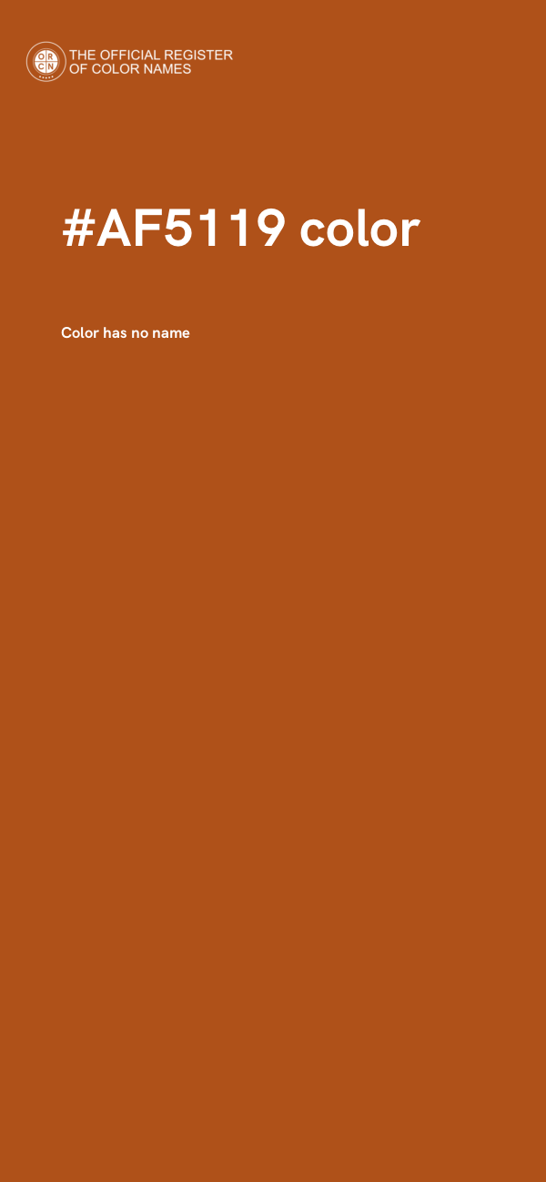 #AF5119 color image