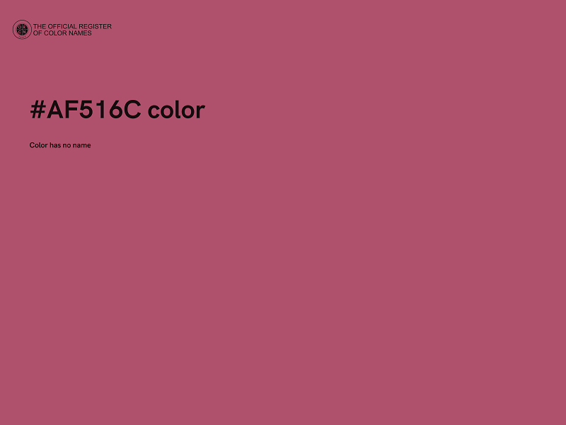 #AF516C color image