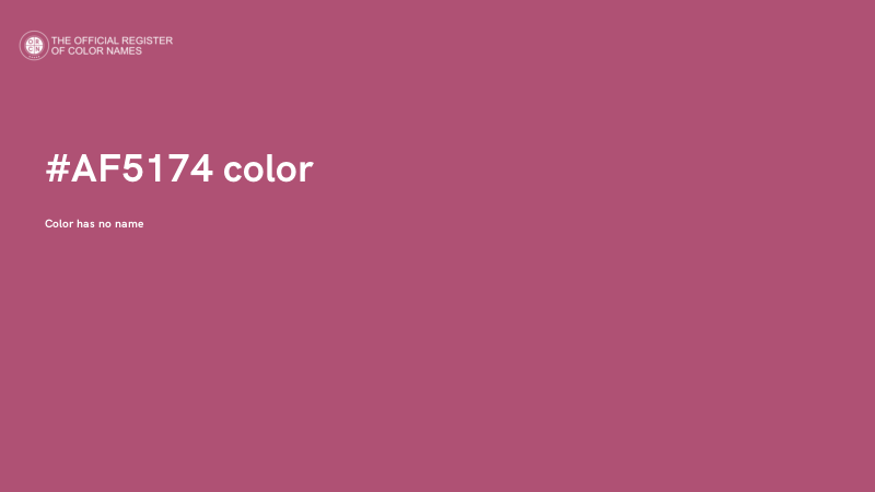 #AF5174 color image