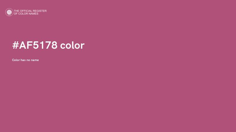 #AF5178 color image