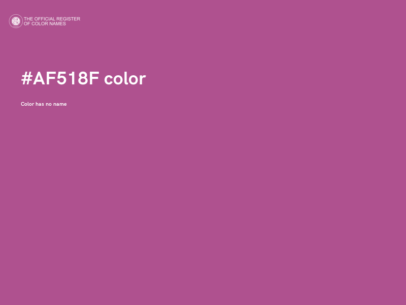 #AF518F color image