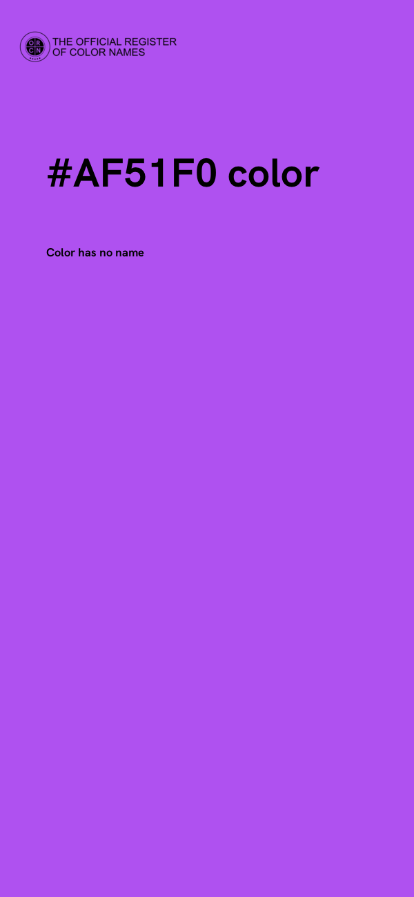 #AF51F0 color image