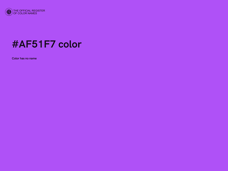 #AF51F7 color image