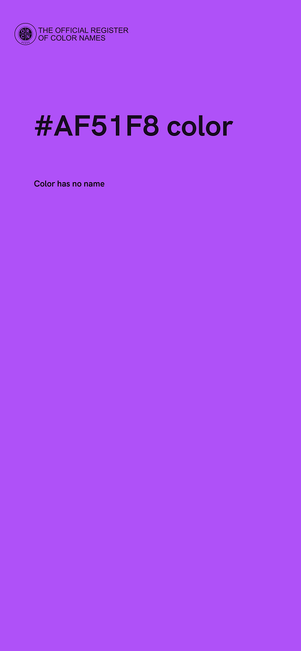 #AF51F8 color image