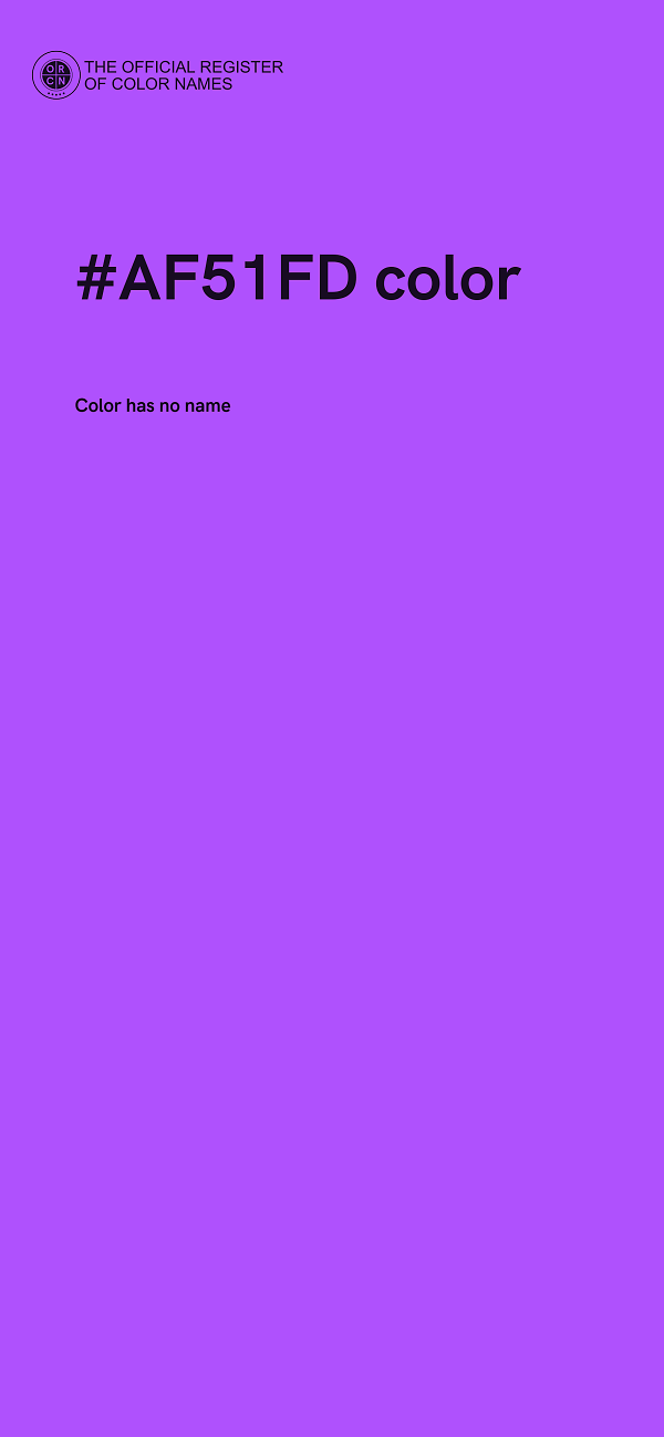 #AF51FD color image