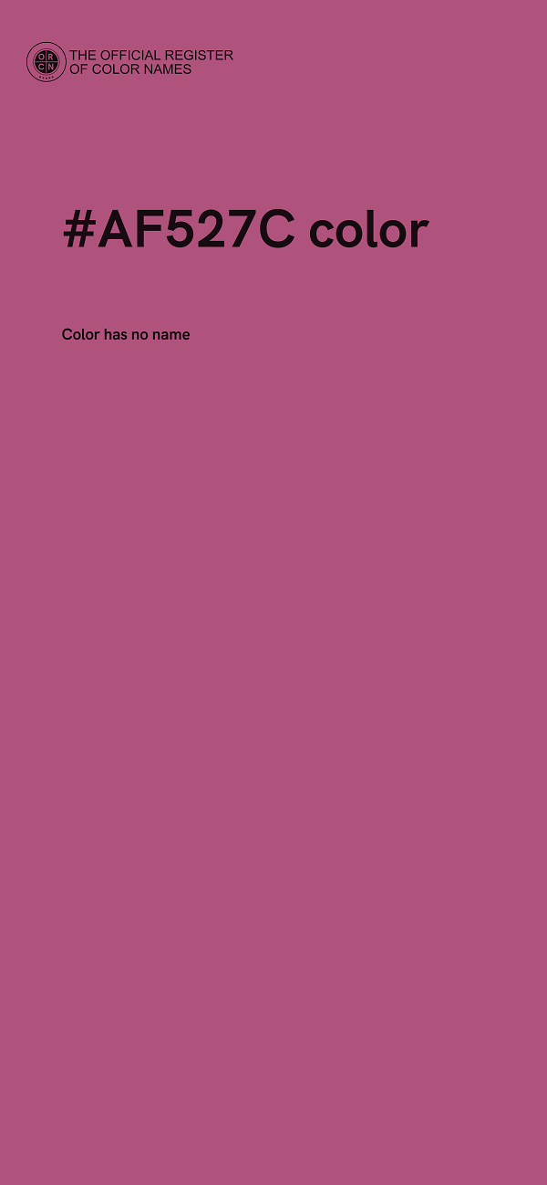 #AF527C color image