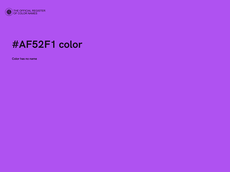 #AF52F1 color image