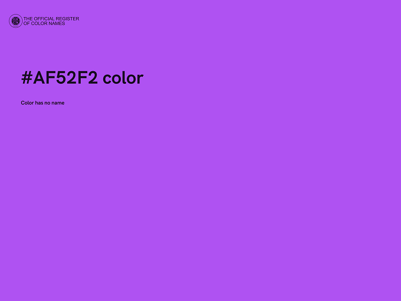 #AF52F2 color image