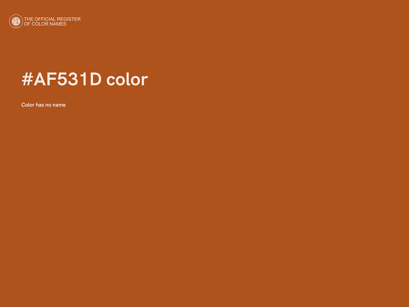 #AF531D color image
