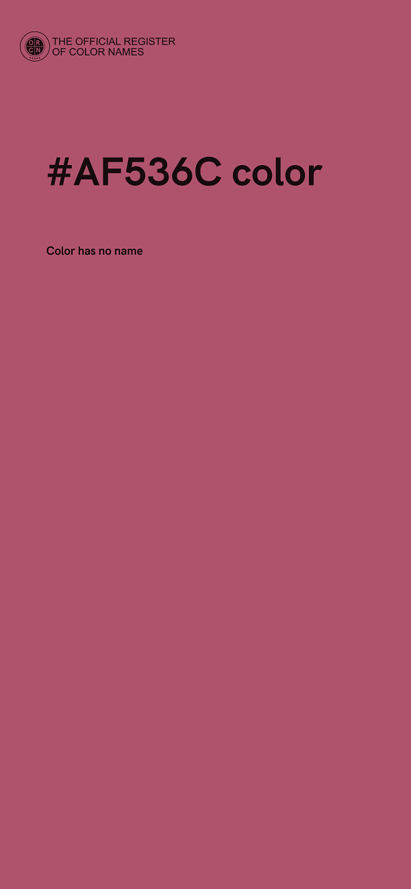 #AF536C color image