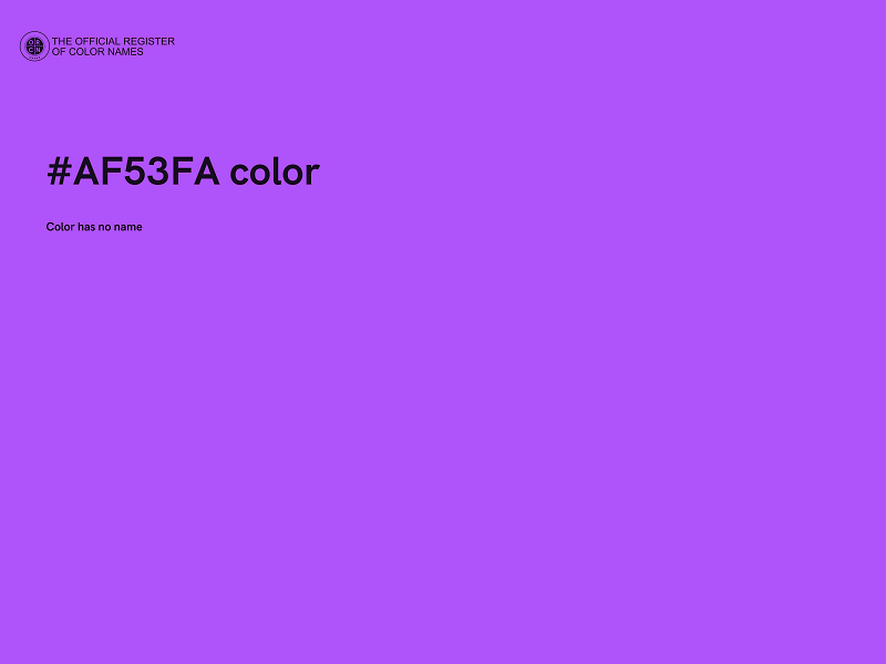 #AF53FA color image