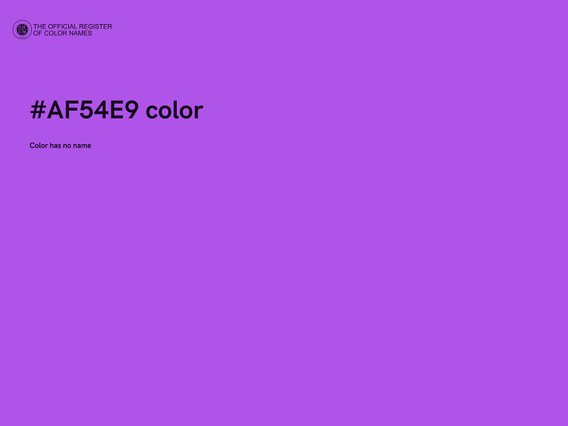 #AF54E9 color image