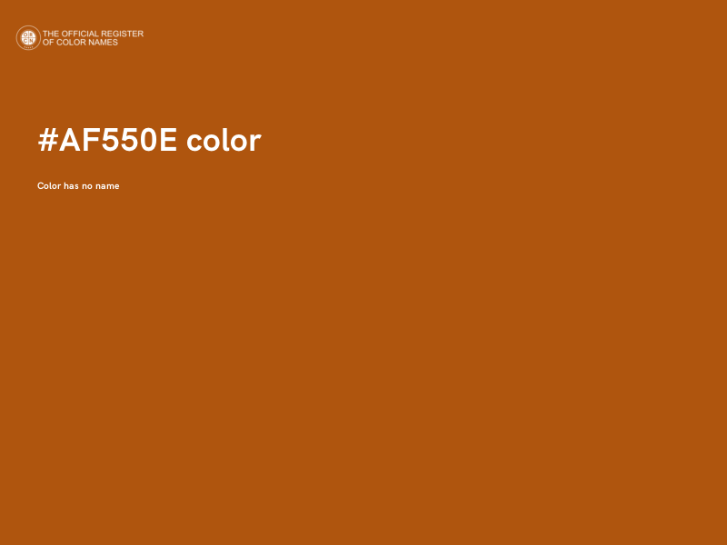 #AF550E color image