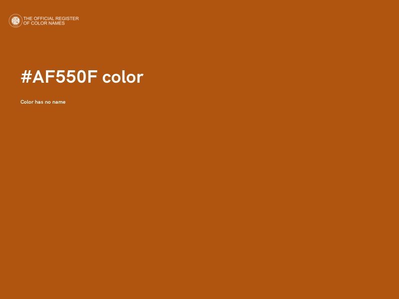 #AF550F color image