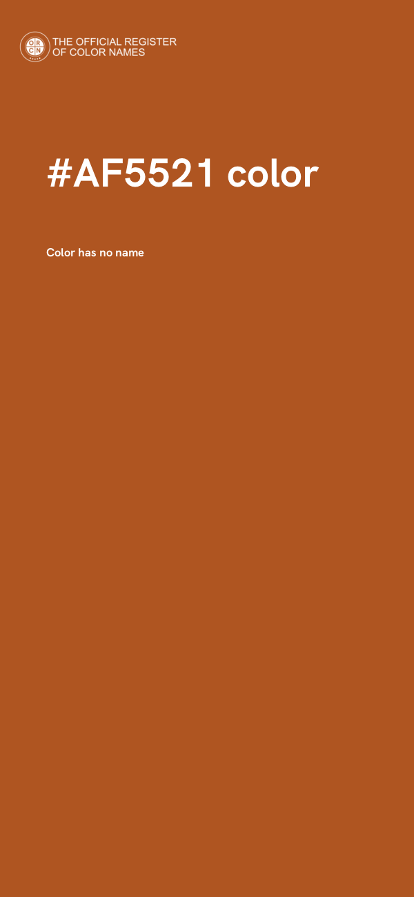 #AF5521 color image